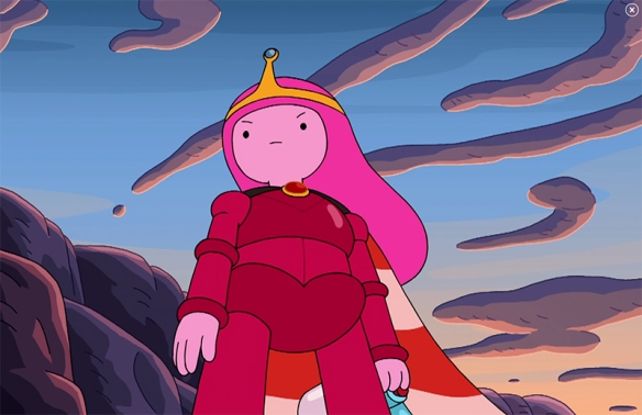 Princess Bubblegum just owning the whole scene with a look of determination