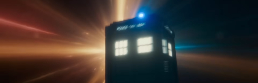The TARDIS in Space.