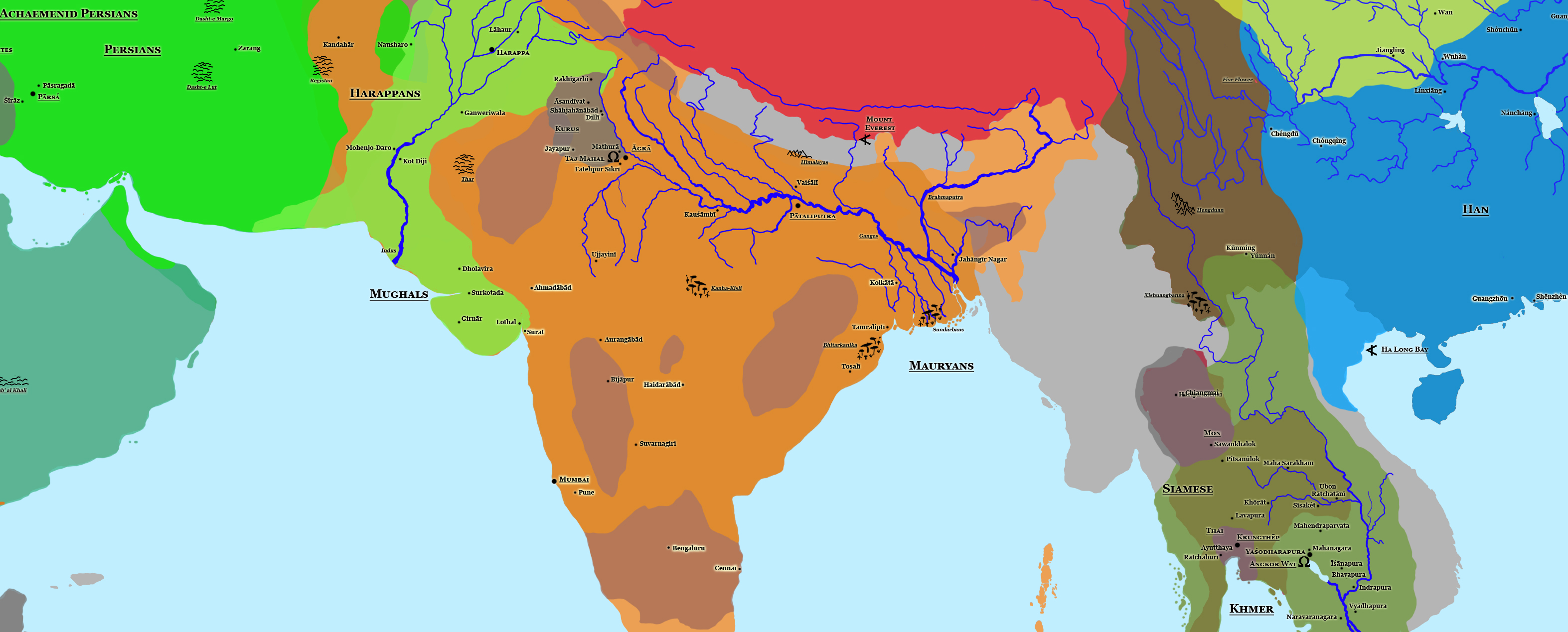 Indian Subcontinent.